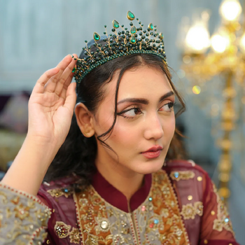 Emerald Elegance Crown