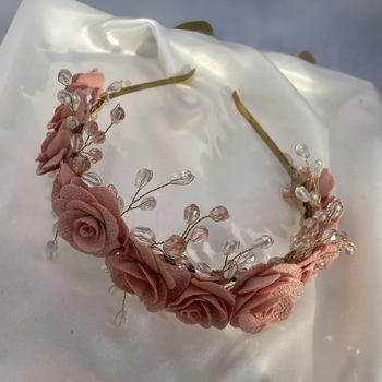 Delicate Pink Floral Headband