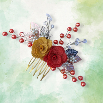 Elegant Floral Comb Pin