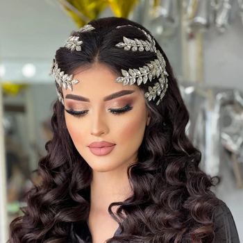 Silver Rhinestone Hairpiece
